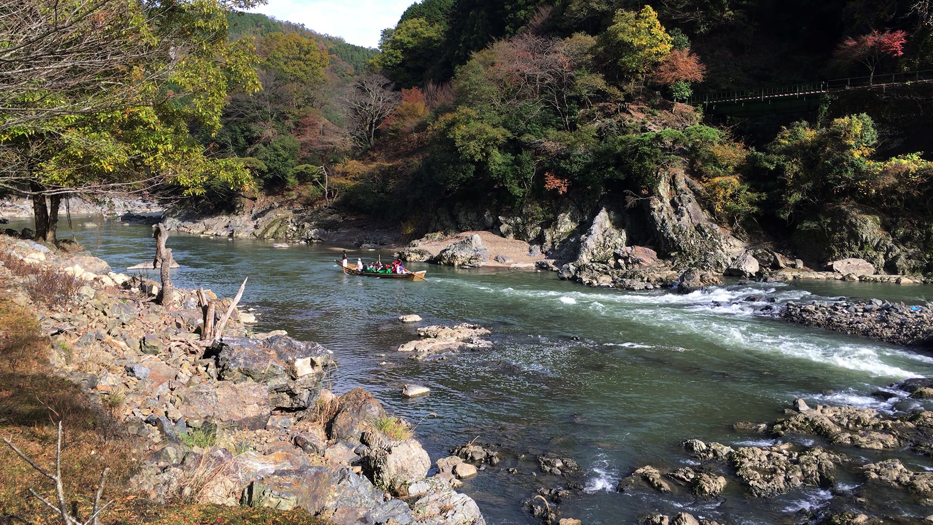 Visiting Autumn at Hozugawa River in Japan 1