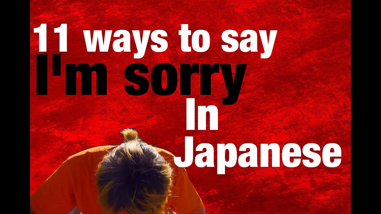 Ways to say “I’m Sorry” in Japanese – Proper Ways to Apologize 1
